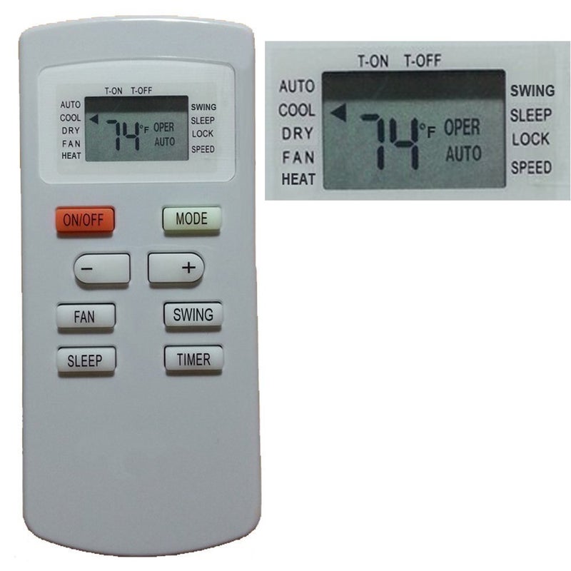 YING RAY Replacement for Soleus Air GREE Air Conditioner Remote Control for Model P-KY80-36 KY-80 SG-PAC-08E3 (Display in Fahrenheit) - Image 1